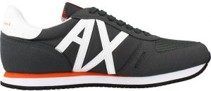 ARMANI EXCHANGE -Sneaker  UOMO con inserti in micro-suede, nylon GRIGIO