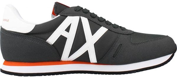 ARMANI EXCHANGE -Sneaker  UOMO con inserti in micro-suede, nylon GRIGIO