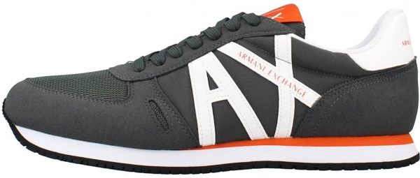 ARMANI EXCHANGE -Sneaker  UOMO con inserti in micro-suede, nylon GRIGIO