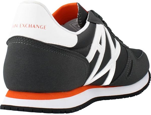 ARMANI EXCHANGE -Sneaker  UOMO con inserti in micro-suede, nylon GRIGIO