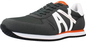 ARMANI EXCHANGE -Sneaker  UOMO con inserti in micro-suede, nylon GRIGIO