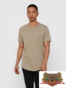 ONLY&SONS – T-SHIRT UOMO BEIGE