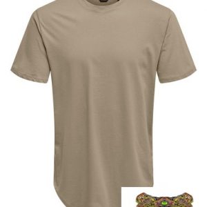 ONLY&SONS – T-SHIRT UOMO BEIGE