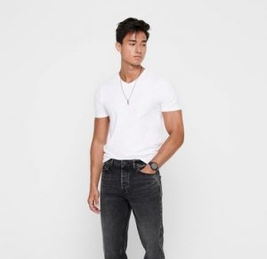 ONLY&SONS – T-SHIRT UOMO COLLO V