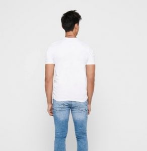 ONLY&SONS – T-SHIRT UOMO BIANCA