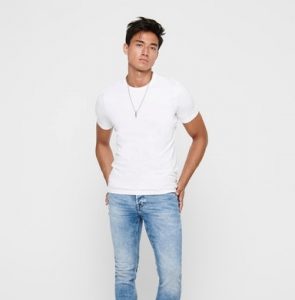 ONLY&SONS – T-SHIRT UOMO BIANCA