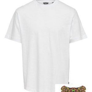 ONLY&SONS – T-SHIRT UOMO BIANCA CON STAMPA