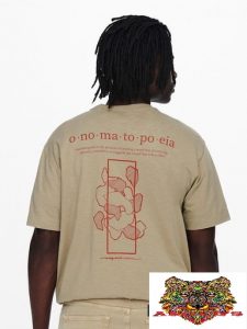 ONLY&SONS – T-SHIRT UOMO BEIGE CON STAMPA
