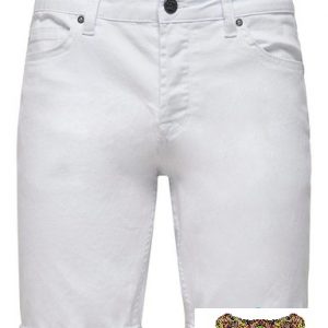 ONLY&SONS -JEANS UOMO CORTI BIANCHI OVER-SIZE