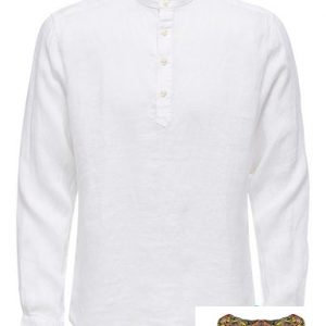 ONLY&SONS – MAGLIA LINO CON BOTTONI Bianca