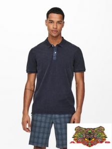 ONLY&SONS – POLO UOMO BLUE SCURO