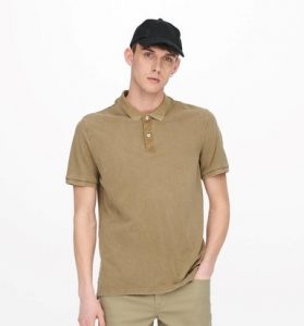 ONLY&SONS – POLO UOMO BEIGE