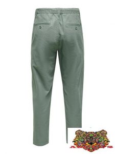 ONLY&SONS – PANTALONI CHINO CON LACCI GRIGIO