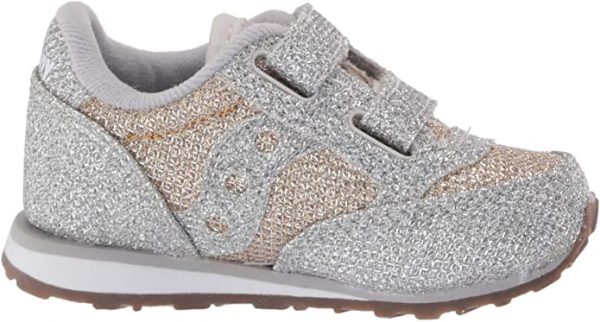 SAUCONY – SCARPE BAMBINI PICCOLI BABY JAZZ HOOK & LOOP METALIC SPARKLE