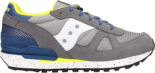 SAUCONY – SCARPE BAMBINO SHADOW ORIGINAL GRIGIO/LIME/VERDE