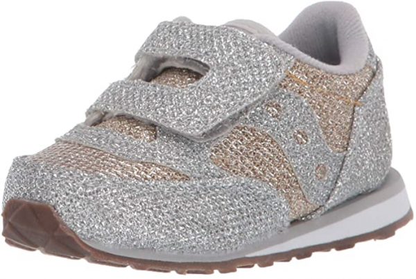 SAUCONY – SCARPE BAMBINI PICCOLI BABY JAZZ HOOK & LOOP METALIC SPARKLE