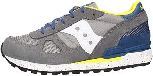 SAUCONY – SCARPE BAMBINO SHADOW ORIGINAL GRIGIO/LIME/VERDE