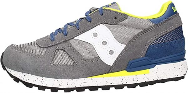 SAUCONY – SCARPE BAMBINO SHADOW ORIGINAL GRIGIO/LIME/VERDE