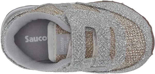 SAUCONY – SCARPE BAMBINI PICCOLI BABY JAZZ HOOK & LOOP METALIC SPARKLE