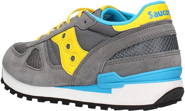 SAUCONY – SCARPE BAMBINO SHADOW ORIGINAL GRIGIO/GIALLO/BLUE