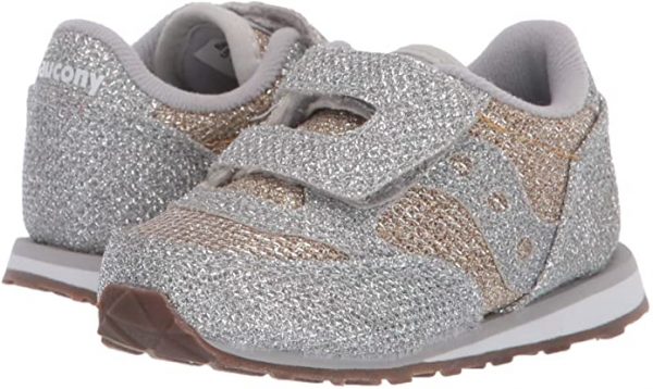SAUCONY – SCARPE BAMBINI PICCOLI BABY JAZZ HOOK & LOOP METALIC SPARKLE