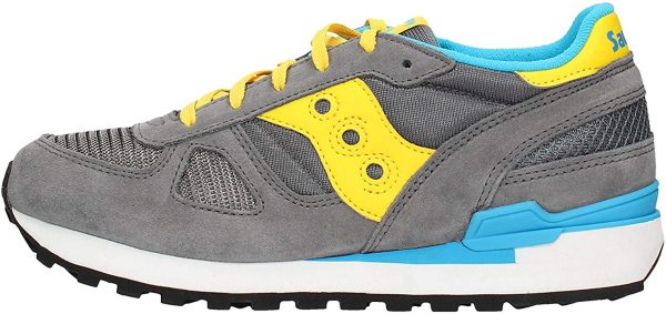 SAUCONY – SCARPE BAMBINO SHADOW ORIGINAL GRIGIO/GIALLO/BLUE