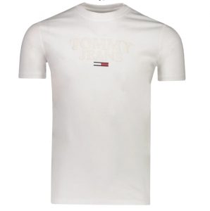 TOMMY HILFIGER : T-SHIRT UOMO BIANCA CON LOGO