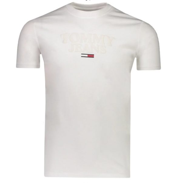 TOMMY HILFIGER : T-SHIRT UOMO BIANCA CON LOGO