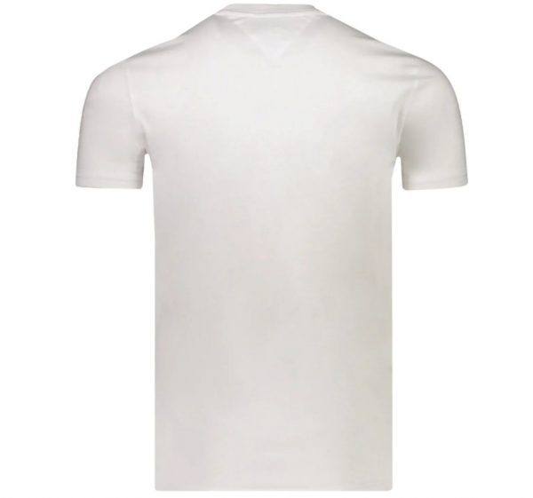 TOMMY HILFIGER : T-SHIRT UOMO BIANCA CON LOGO