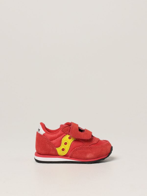 SAUCONY – SCARPE BAMBINI PICCOLI BABY JAZZ HOOK & LOOP ROSSO