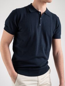 OVER-D – POLO IN MAGLIA LEGGERA BLUE