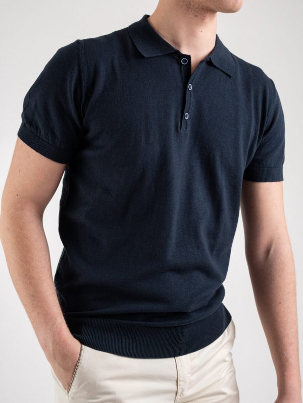 OVER-D – POLO IN MAGLIA LEGGERA BLUE