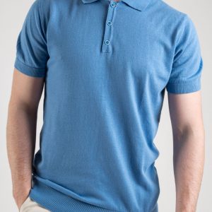 OVER-D – POLO IN MAGLIA LEGGERA DENIM
