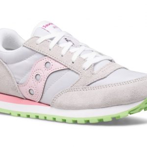 SAUCONY – SCARPE BAMBINO JAZZ ORIGINAL GRIGIO/ROSA/VERDE