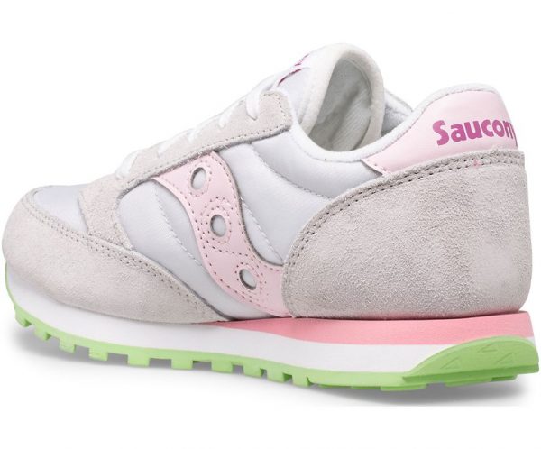 SAUCONY – SCARPE BAMBINO JAZZ ORIGINAL GRIGIO/ROSA/VERDE