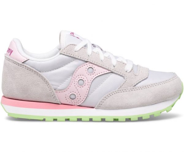 SAUCONY – SCARPE BAMBINO JAZZ ORIGINAL GRIGIO/ROSA/VERDE