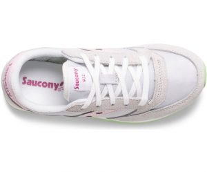 SAUCONY – SCARPE BAMBINO JAZZ ORIGINAL GRIGIO/ROSA/VERDE