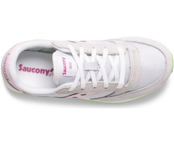 SAUCONY – SCARPE BAMBINO JAZZ ORIGINAL GRIGIO/ROSA/VERDE