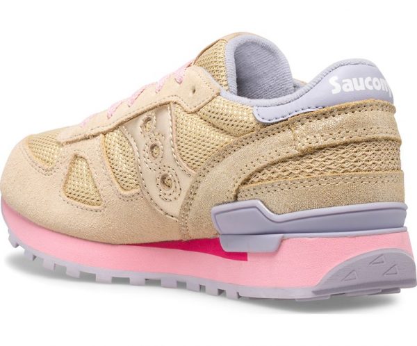 SAUCONY – SCARPE BAMBINO SHADOW ORIGINAL CREMA / MULTI