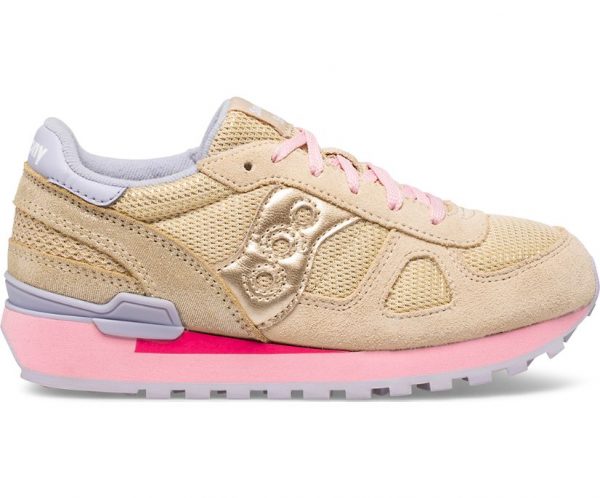 SAUCONY – SCARPE BAMBINO SHADOW ORIGINAL CREMA / MULTI