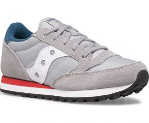 SAUCONY – SCARPE BAMBINO JAZZ ORIGINAL GRIGIO/BLUE/ROSSO