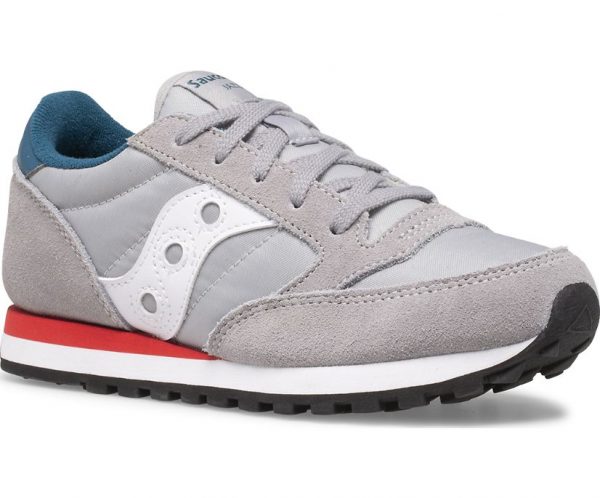 SAUCONY – SCARPE BAMBINO JAZZ ORIGINAL GRIGIO/BLUE/ROSSO