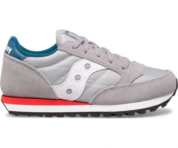 SAUCONY – SCARPE BAMBINO JAZZ ORIGINAL GRIGIO/BLUE/ROSSO