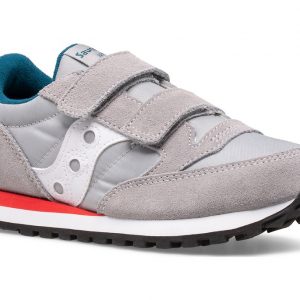 SAUCONY – SCARPE BAMBINO JAZZ DOUBLE GRIGIO/BLUE/ROSSO