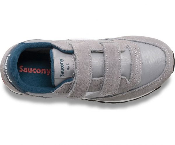 SAUCONY – SCARPE BAMBINO JAZZ DOUBLE GRIGIO/BLUE/ROSSO