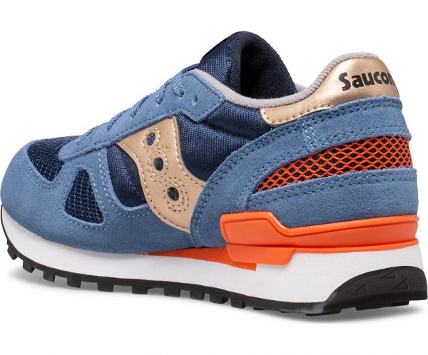 SAUCONY – SCARPE BAMBINO SHADOW ORIGINAL BLUE/ORANGE