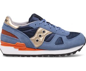 SAUCONY – SCARPE BAMBINO SHADOW ORIGINAL BLUE/ORANGE