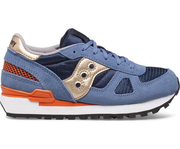 SAUCONY – SCARPE BAMBINO SHADOW ORIGINAL BLUE/ORANGE