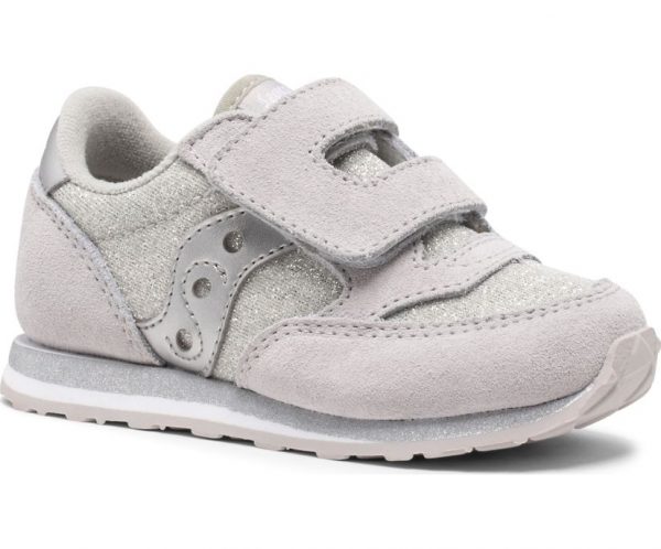 SAUCONY – SCARPE BAMBINI PICCOLI BABY JAZZ HOOK & LOOP SILVER METALLIC