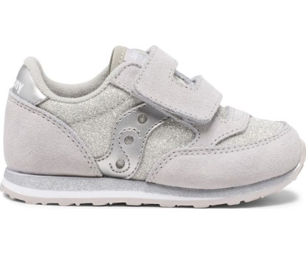 SAUCONY – SCARPE BAMBINI PICCOLI BABY JAZZ HOOK & LOOP SILVER METALLIC